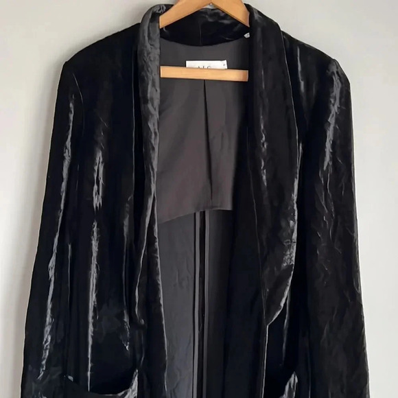 ALC VIRGIL VELVET SILK Cardigan JACKET - Picture 4 of 14